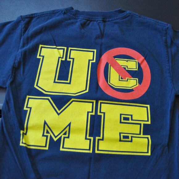 John Cena 2011 WWE 10 Years Strong Small Black Short Sleeve Shirt - Picture 5 of 9